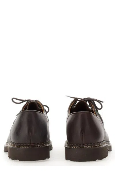 Paraboot Michael Round-toe Lace-up Shoes In Brown