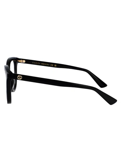 Gucci Black Acetate Optical Glasses In Black