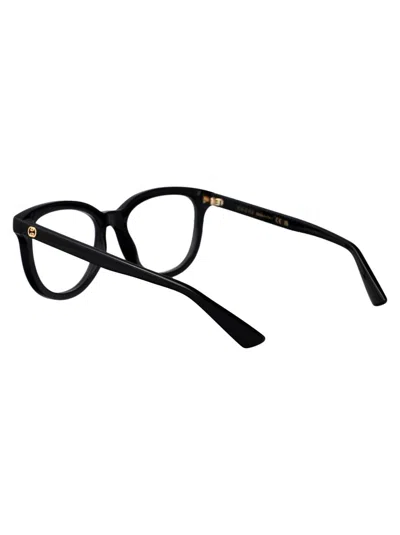 Gucci Black Acetate Optical Glasses In Black