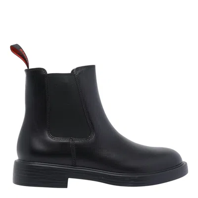 Camper Dean Leather Booties In Black