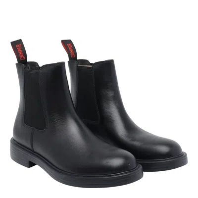 Camper Dean Leather Booties In Black