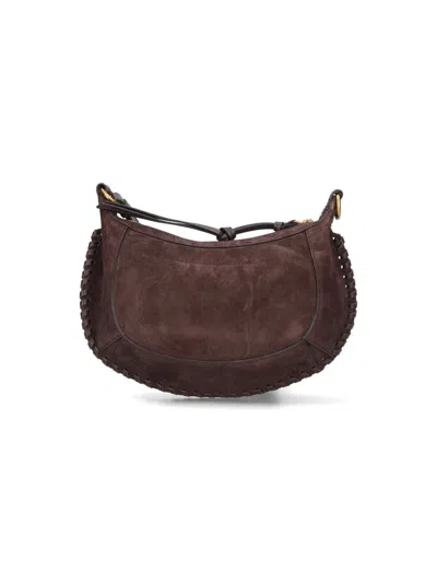 Isabel Marant Oskan Moon Small Shoulder Bag In Brown