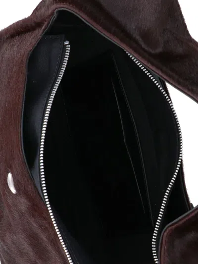 Our Legacy Luxurious Shoulder Bag Fur Texture In Brown