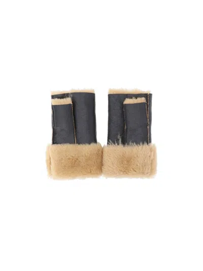 Our Legacy Blizzard Gloves In Brown