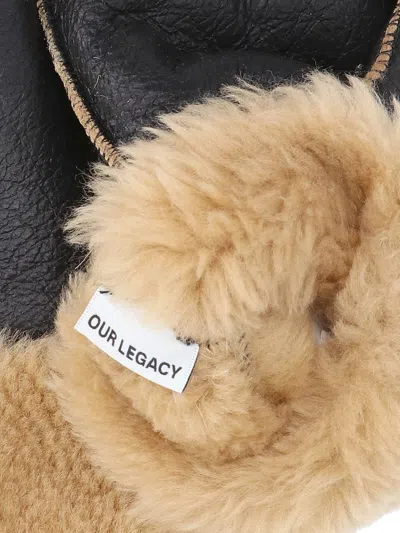 Our Legacy Blizzard Gloves In Brown