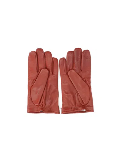 Our Legacy Topstitched His Gloves In Burgundy