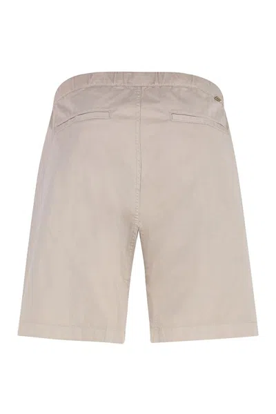 Woolrich Easy Cotton Bermuda Shorts In Gray