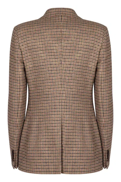 Tagliatore Two-button Single-breasted Jacket In Brown