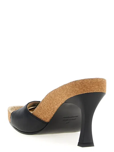 Balenciaga Scholl Collaboration Sandals Buckle Detail In Multi