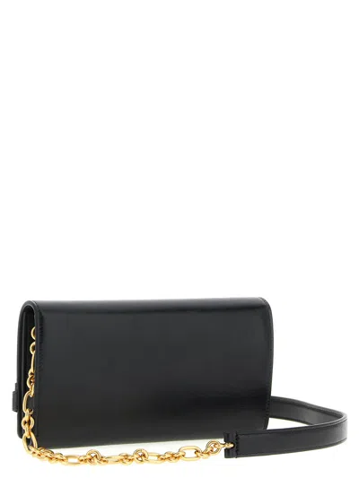 Balmain Chain Strap Buckle Detail Gold-tone Hardware In Black