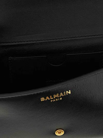 Balmain Chain Strap Buckle Detail Gold-tone Hardware In Black
