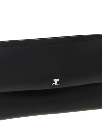 Courrèges Courreges Wrist Clutch In Black