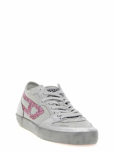 Diesel Low-top Glitter Rubber Sole Sneakers In Multi