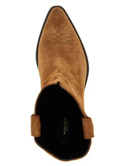 Golden Goose Star Wish Suede Leather Boots In Brown