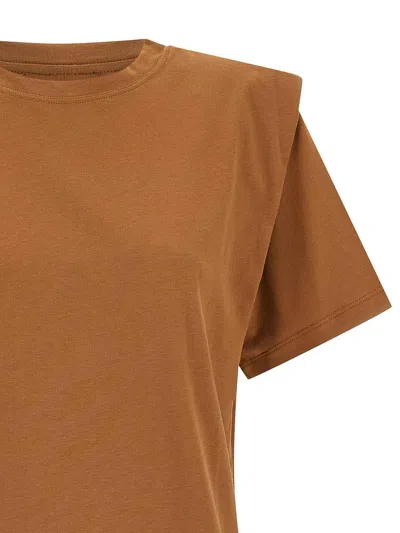 Isabel Marant Cotton T-shirt In Brown