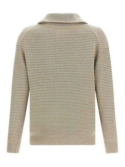 Jw Anderson Half Zip Sweater Sweaters And Cardigans Multicolor In Multi