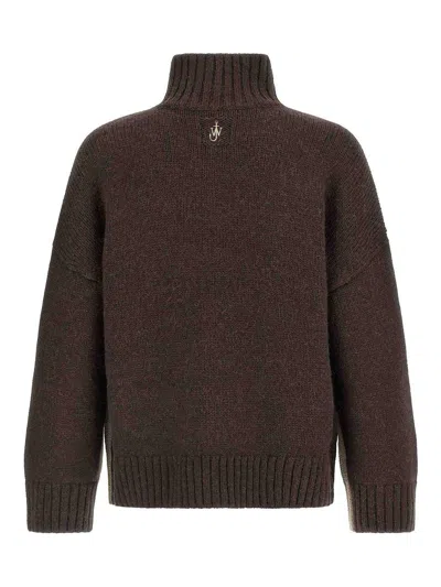 Jw Anderson Two Tone Patch Pocket Sweater In Multi