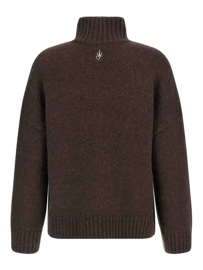 Jw Anderson Two Tone Patch Pocket Sweaters And Cardigans Multicolor In Gray