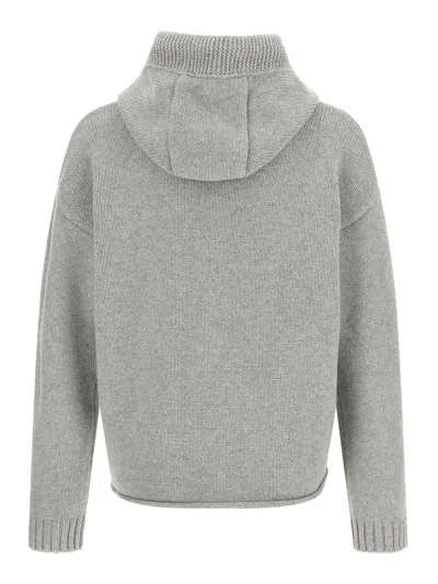 Jw Anderson J. W. Anderson Textured Zip-up Hoodie In Green