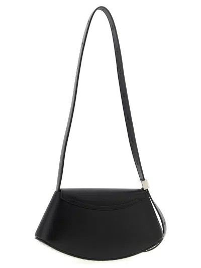 Jil Sander Small Crossbody Bag Adjustable Strap In Black