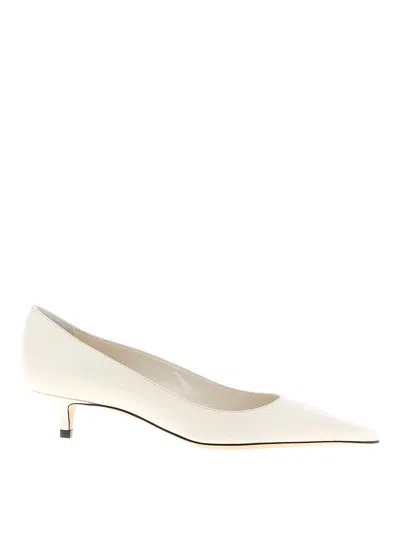 Jimmy Choo Amelia Leather Kitten-heel Pumps In Neutral
