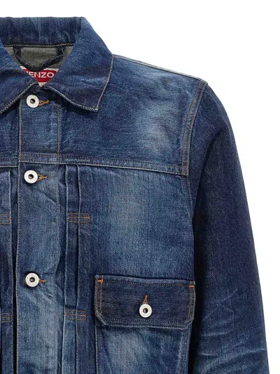 Kenzo Japanese Denim Jacket In Blue