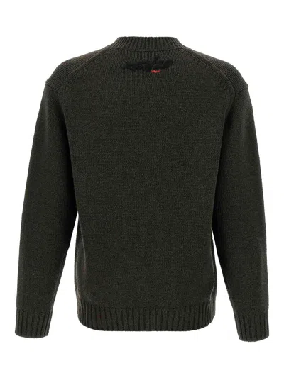 Kenzo Boke Flower Cotton Blend Sweater In Green