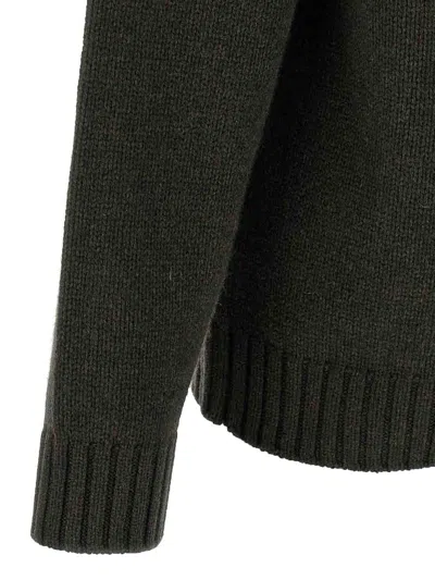 Kenzo Boke Flower Cotton Blend Sweater In Green