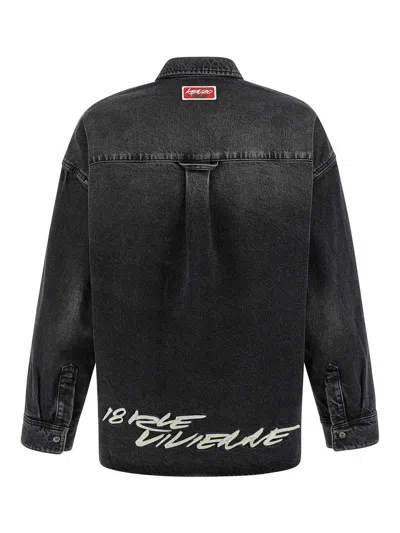 Kenzo X Futura 2000 Embroidery In Black