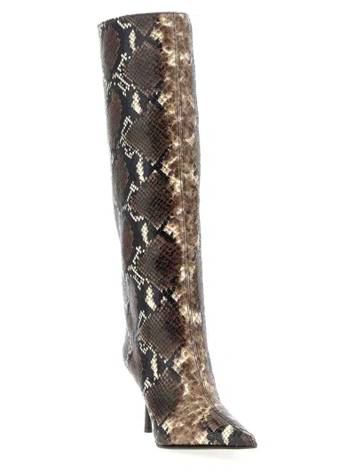 Le Silla 'serpent' Knee High Stiletto Boots In Brown