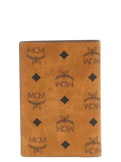 Mcm Ottomar Passport Holder In Brown