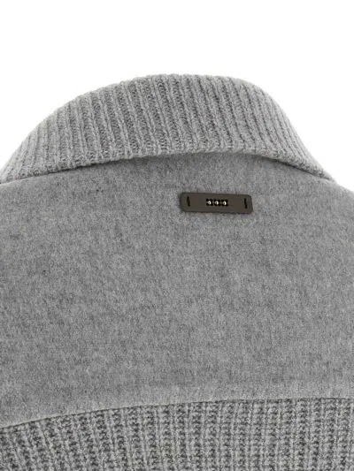 Peserico Double Cloth Jacket In Gray