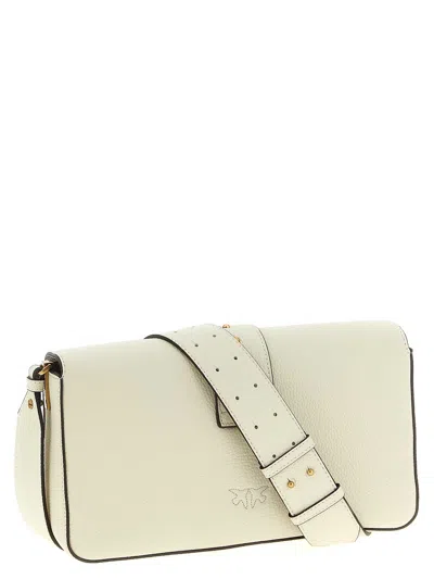 Pinko Love One Classic Slouchy Clutch In White