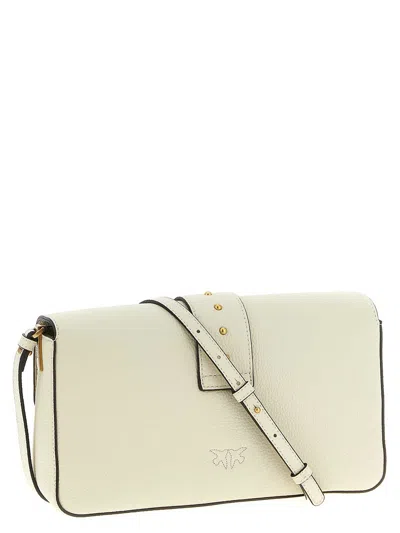 Pinko Love One Classic Slouchy Clutch In White