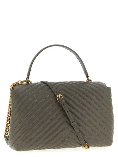 Pinko Love Lady Handbag In Gray
