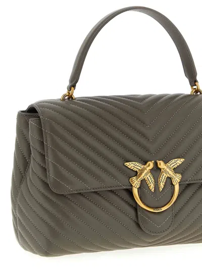 Pinko Love Lady Handbag In Gray