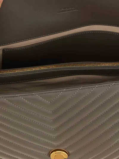 Pinko Love Lady Handbag In Gray