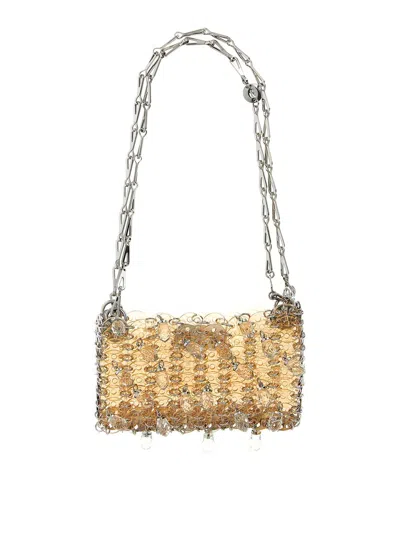 Rabanne 1969 Nano Crystal Resin Shoulder Bag In Nude