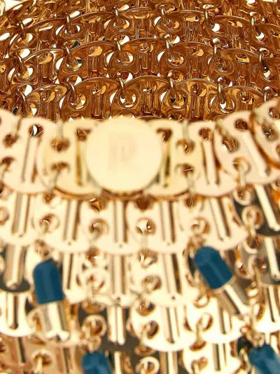 Rabanne Chain Strap Beaded Handbag 1969 Ball Pils In Gold