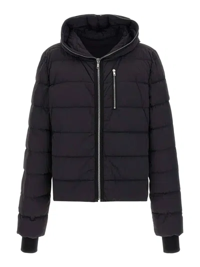 Rick Owens Mens Black Gimp Padded Shell-down Jacket In Black