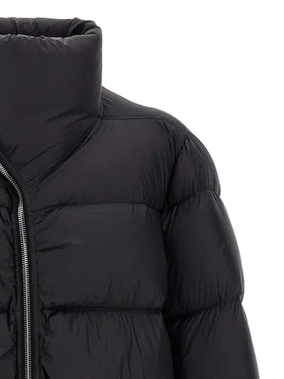 Rick Owens Black Turtle Coat Down Jacket In Black