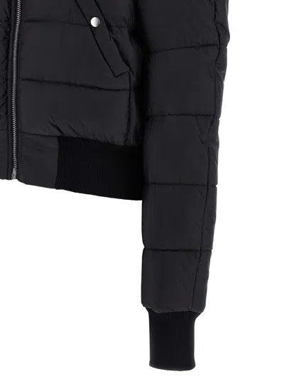 Rick Owens Modern Quilted Down Jacket Pockets In Black