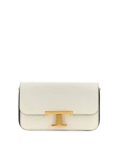 Tod's Micro T-timeless Crossbody Bag In Sand
