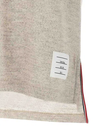 Thom Browne '4bar' Detail Polo Shirt In Gold