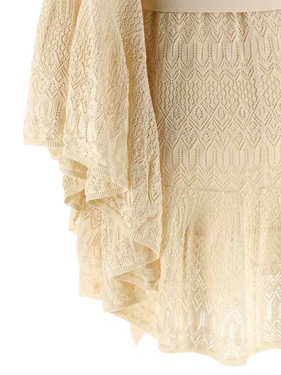 Zimmermann 'coco Pointelle Lace' Dress In Neutral