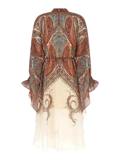 Zimmermann Layered Multicolour Dress With Paisley Patterns