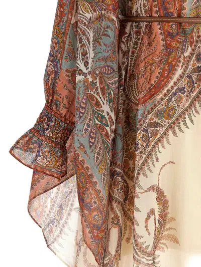 Zimmermann Layered Multicolour Dress With Paisley Patterns
