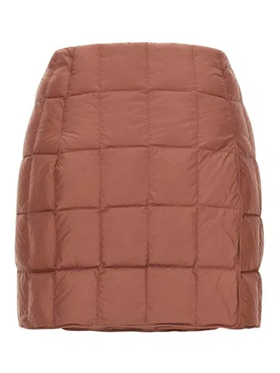 Ienki Ienki Platha Quilted-padded Mini Skirt In Brown