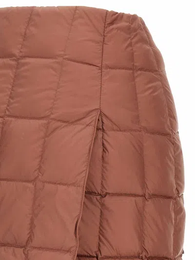 Ienki Ienki Platha Quilted-padded Mini Skirt In Brown