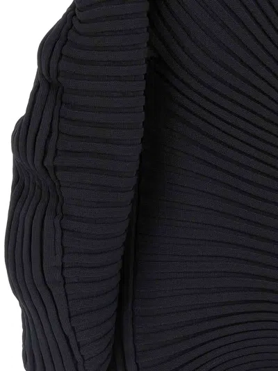 Issey Miyake Women Knit As If Top In Black